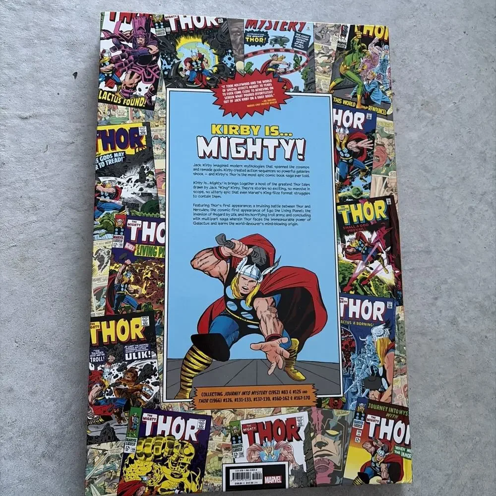 Marvel Kirby Is... Mighty King Size Jack Kirby HC Graphic Novel Thor 21.5” x 14”